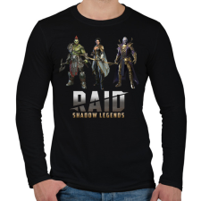 PRINTFASHION Raid: Shadow Legends - Férfi hosszú ujjú póló - Fekete férfi póló