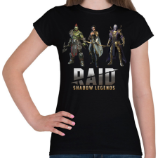 PRINTFASHION Raid: Shadow Legends - Női póló - Fekete női póló