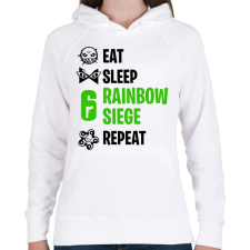 PRINTFASHION Rainbow Six Siege - Női kapucnis pulóver - Fehér női pulóver, kardigán