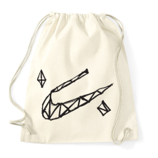 PRINTFASHION rajzolNIKEll.fekete - Sportzsák, Tornazsák - Natúr tornazsák