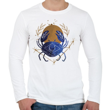 PRINTFASHION Rák - Férfi hosszú ujjú póló - Fehér férfi póló