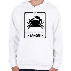 PRINTFASHION rák - Gyerek kapucnis pulóver - Fehér