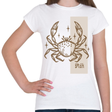 PRINTFASHION Rák horoszkóp - Női póló - Fehér