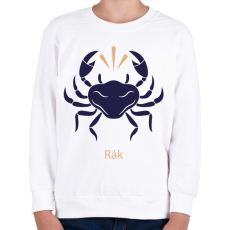 PRINTFASHION Rák minta - Gyerek pulóver - Fehér