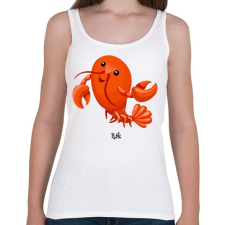 PRINTFASHION Rák - Női atléta - Fehér női trikó