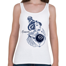 PRINTFASHION rák - Női atléta - Fehér női trikó