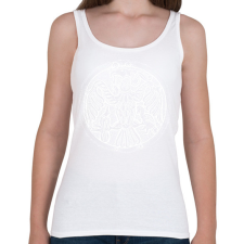 PRINTFASHION Rakamazi turul - Női atléta - Fehér női trikó