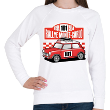 PRINTFASHION Rally - Női pulóver - Fehér női pulóver, kardigán