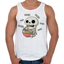 PRINTFASHION Ramen és csontváz - Férfi atléta - Fehér atléta, trikó