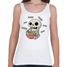PRINTFASHION Ramen és csontváz - Női atléta - Fehér