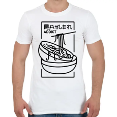 PRINTFASHION Ramen függő - Férfi póló - Fehér