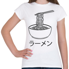 PRINTFASHION Ramen tészta - Női póló - Fehér