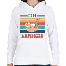 PRINTFASHION Ramentic - Női kapucnis pulóver - Fehér női pulóver, kardigán