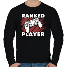 PRINTFASHION Ranked Player - Férfi pulóver - Fekete