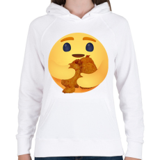 PRINTFASHION Rántott hús - Női kapucnis pulóver - Fehér