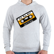 PRINTFASHION Rap Mix 80's retro zenék - Férfi kapucnis pulóver - Sport szürke férfi pulóver, kardigán