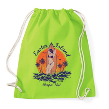 PRINTFASHION Rapa Nui - Sportzsák, Tornazsák - Limezöld tornazsák
