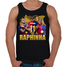 PRINTFASHION raphinha - Férfi atléta - Fekete atléta, trikó