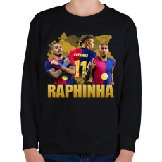PRINTFASHION raphinha - Gyerek pulóver - Fekete
