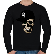 PRINTFASHION rapper skull - Férfi pulóver - Fekete