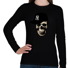 PRINTFASHION rapper skull - Női hosszú ujjú póló - Fekete női póló