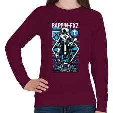 PRINTFASHION Rappin - Női pulóver - Bordó női pulóver, kardigán
