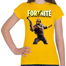 PRINTFASHION Raptor Fortnite - Női póló - Sárga