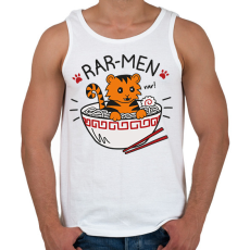 PRINTFASHION Rar-men - Férfi atléta - Fehér