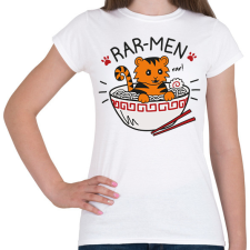 PRINTFASHION Rar-men - Női póló - Fehér női póló