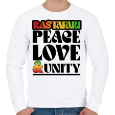 PRINTFASHION Rastafari - Férfi pulóver - Fehér férfi pulóver, kardigán