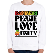 PRINTFASHION Rastafari - Gyerek pulóver - Fehér gyerek pulóver, kardigán