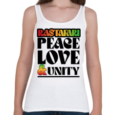 PRINTFASHION Rastafari - Női atléta - Fehér női trikó
