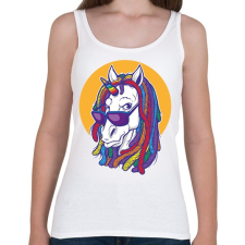 PRINTFASHION Rasztás ló - Női atléta - Fehér női trikó