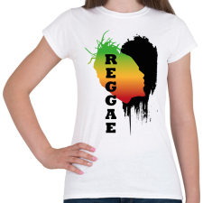 PRINTFASHION Rasztás raggea - Női póló - Fehér női póló