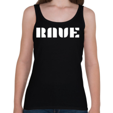 PRINTFASHION RAVE - Női atléta - Fekete női trikó