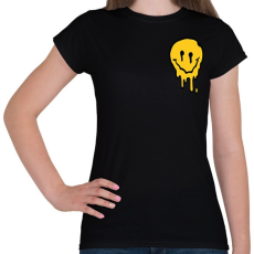 PRINTFASHION Rave Smile - Női póló - Fekete