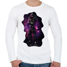 PRINTFASHION Raven - Fortnite - Férfi hosszú ujjú póló - Fehér férfi póló