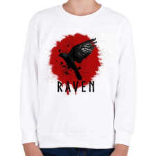 PRINTFASHION RAVEN - Gyerek pulóver - Fehér gyerek pulóver, kardigán