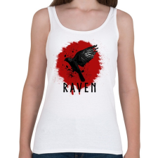 PRINTFASHION RAVEN - Női atléta - Fehér női trikó