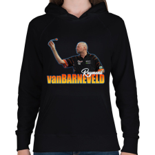 PRINTFASHION Raymond van Barneveld - Női kapucnis pulóver - Fekete női pulóver, kardigán