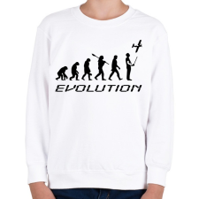 PRINTFASHION RC-Evolúció fekete - Gyerek pulóver - Fehér gyerek pulóver, kardigán