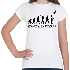 PRINTFASHION RC-Evolúció fekete - Női póló - Fehér női póló