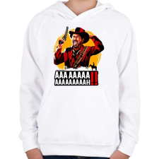PRINTFASHION Read Dead Redemption - Gyerek kapucnis pulóver - Fehér gyerek pulóver, kardigán