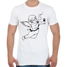 PRINTFASHION Real Cupido - Férfi póló - Fehér