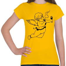 PRINTFASHION Real Cupido - Női póló - Sárga női póló