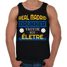 PRINTFASHION Real Madrid drukker - Férfi atléta - Fekete