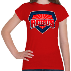 PRINTFASHION REBUS - Női póló - Piros