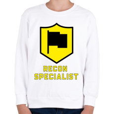 PRINTFASHION Recon Specialist - Gyerek pulóver - Fehér