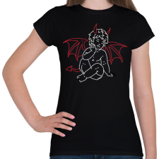 PRINTFASHION red&black 2 - Női póló - Fekete női póló