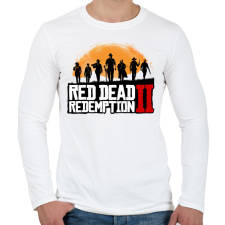 PRINTFASHION Red Dead Redemption 2 - Férfi hosszú ujjú póló - Fehér férfi póló